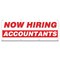 Signmission Now Hiring Accountants Banner Apply Inside Accepting Application Single Sided B-96-30192 - alternate 1